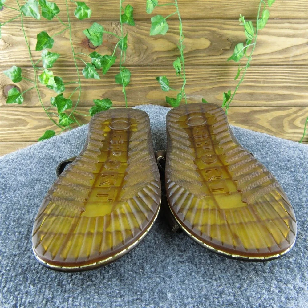 Clarks Collectables Men Slide Sandals Brown Leather Slip On‎ Size 42 Medium